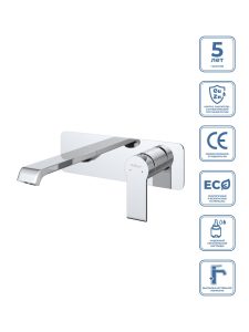 Смеситель для раковины встраиваемый BelBagno AURORA-BLVM-CRM-W0