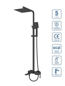 Душевая стойка BelBagno LUCELUC-VSCM-NERO
