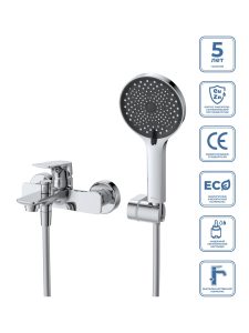 Смеситель для ванны и душа BelBagno MARINO-VASM-CRM