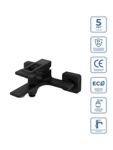 Смеситель для ванны и душа BelBagno LUCE LUC-VAS-NERO