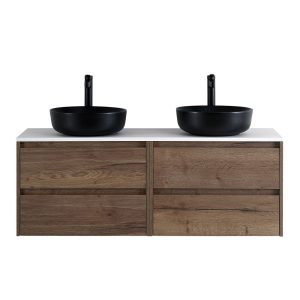 Тумба со столешницей EK-120-2-BL подвесная BelBagno KRAFT 120 Rovere Tabacco