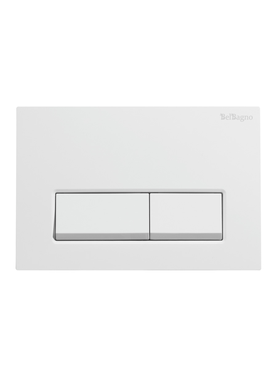 Кнопка смыва BelBagno BB-15R-BL, белый глянец