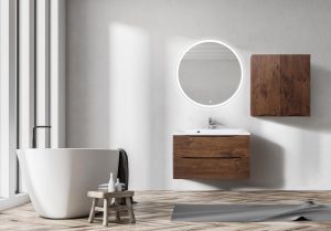 Шкаф подвесной BelBagno FLY-MARINO-700-2A-SC-RW-P Rovere Moro